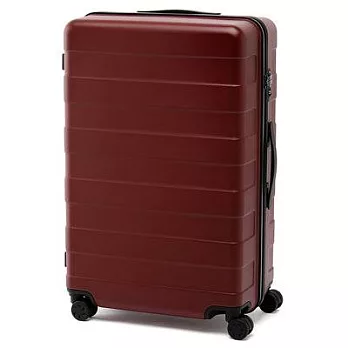 [MUJI無印良品]四輪硬殼止滑拉桿箱87L紅色.9S