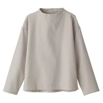 [MUJI無印良品]女新疆棉二重織套衫XS~S淺灰