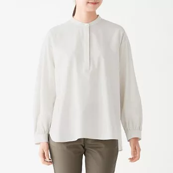 [MUJI無印良品]女棉混蠶絲套衫M~L米黃