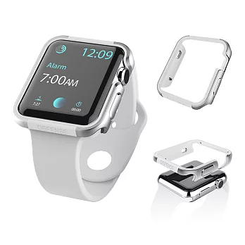 x-doria Apple Watch 42mm 保護殼 DEFENSE EDGE 刀鋒系列 6色太空銀