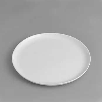 【WAGA】日式陶瓷圓盤/淨白線雕/26.5cm