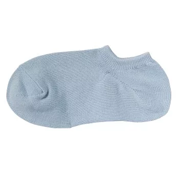 [MUJI無印良品]女棉混淺口直角襪淺藍23~25cm