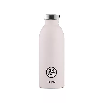 義大利 24Bottles 不鏽鋼雙層保溫瓶 500ml 淡雅藕