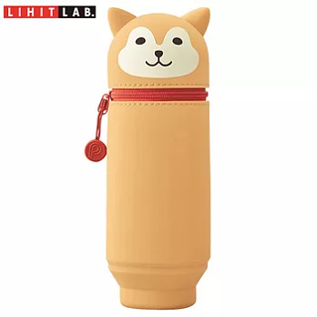 LIHIT LAB A-7714-2 伸縮筆筒-柴犬(大)