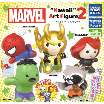 【日本正版授權】全套5款 MARVEL英雄 迷你公仔 P2 扭蛋/轉蛋 復仇者聯盟/漫威英雄 881992