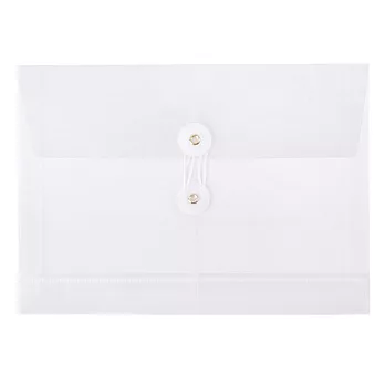 (12入1包) 連勤 EN02  PP橫式繞繩A4立體公文袋 白