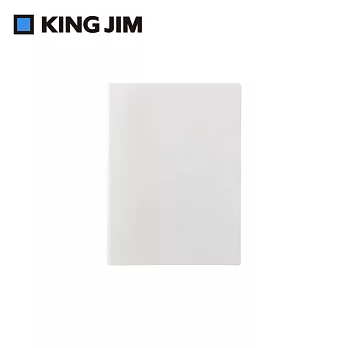 【KING JIM】EMILy 硬殼3口袋收納資料夾  A4 霜白 (EY759-WH)