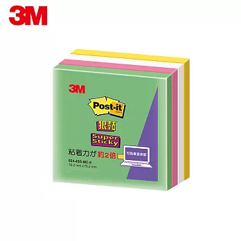 (2入1包) 3M POST-IT 利貼狠黏便條紙 7.6x7.6cm MC-8