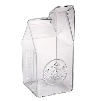 [星巴克]透明女神玻璃牛奶盒
