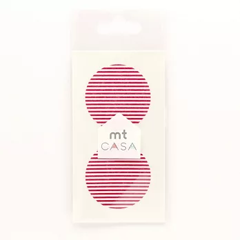 【日本mt和紙膠帶】CASA Seal 裝飾和紙貼紙 ‧ 橫紋/草莓