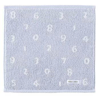 【日本丸真】SOU SOU經典數字SEK抗菌防臭小方巾 (薰衣草紫) (薰衣草紫)