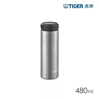 TIGER虎牌 超輕量真空不鏽鋼保溫杯_隨行環保杯480ml(MEA-A048)  不鏽鋼銀