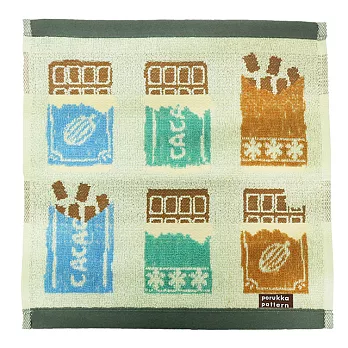 【日本丸真】PorukkaPattern葡萄牙製北歐插畫創意洗臉巾 (巧克力)