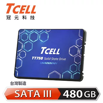 TCELL 冠元- TT750 480GB SSD 2.5吋固態硬碟3D TLC(讀：550M/寫：480M)