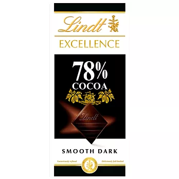 【Lindt 瑞士蓮】極醇系列78%黑巧克力片100g(到期日2024/9/30)