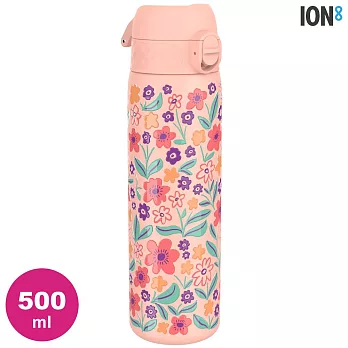 ION8 Slim Insulated Steel 保溫水壺 I8TS500【花卉款】 / 城市綠洲 (收納扣環 雙層不鏽鋼 100%防漏 ) 玫瑰粉