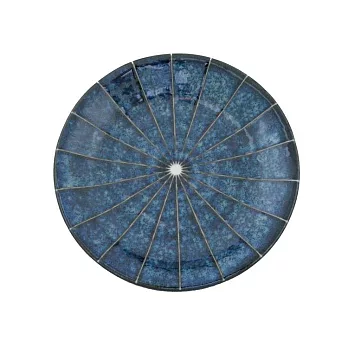 【日本Kakuni】窯變紺十草 陶瓷淺盤14cm