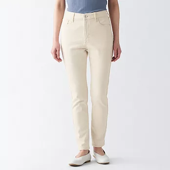 【MUJI 無印良品】女有機棉混彈性丹寧合身褲 25 原色