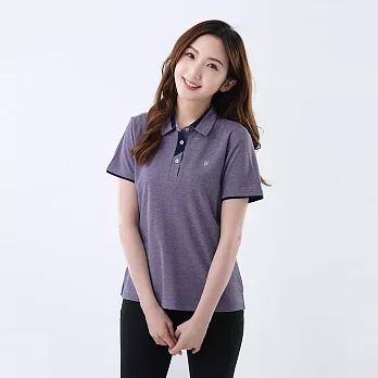 【遊遍天下】女款抗UV吸濕排汗速乾機能POLO衫(GS1036) XL 淺紫