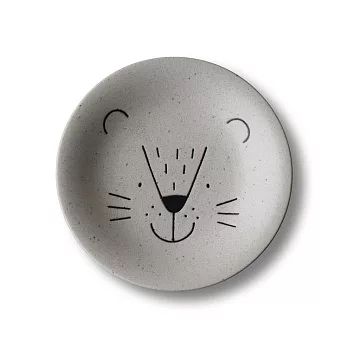 【日本Awasaka】MoguMogu動物 陶瓷淺盤16.5cm ‧ 獅子