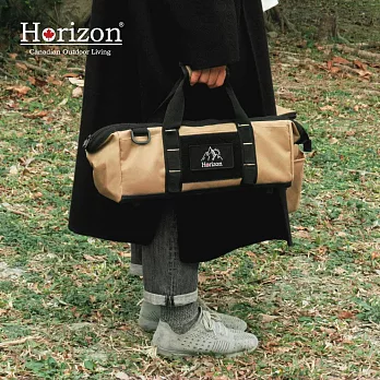 Horizon 天際線 黑化戰術野營收納袋 8L (萬用包/相機包/露營裝備包) 沙漠黃