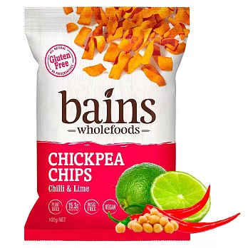 【澳洲 Bains Wholefoods】 鷹嘴豆零食100g  香辣萊姆脆片