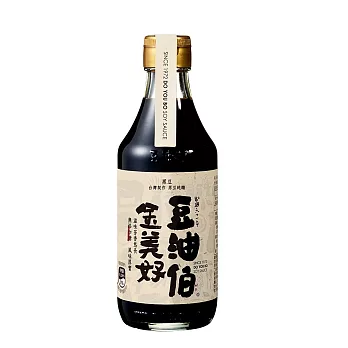 豆油伯 金美好無添加糖釀造醬油300ml