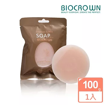 【BIOCROWN百匡】潤透膠原蠶絲皂-慵懶玫瑰 100g