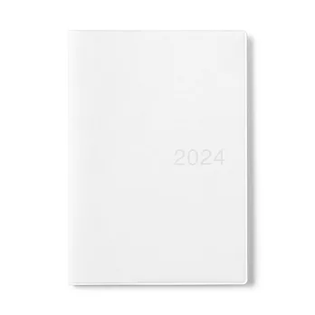 【MUJI 無印良品】月間筆記本/2023年12月開始/白灰.B6