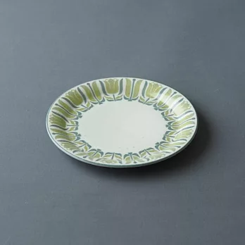 【SANGO】昭和復古花系 陶瓷淺盤20cm ‧ 鬱金香