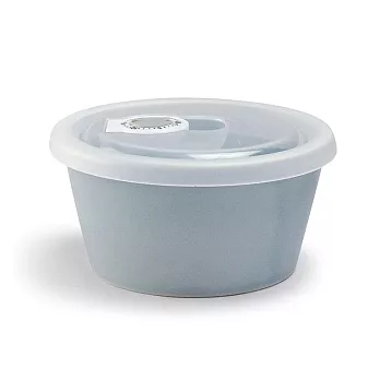 【日本Aito製作所】美濃燒｜典雅素色 附蓋陶瓷微波碗290ml ‧ 珍珠藍