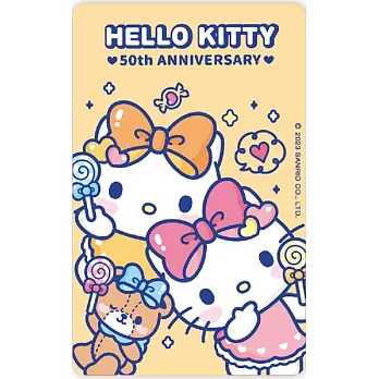 HELLO KITTY 50th悠遊卡 棒棒糖(閃卡)【受託代銷】