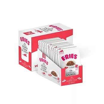 Eries 伊瑞思｜益生元主食罐/餐包系列｜ 雞、鮭雙拼｜24入*85g