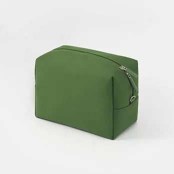 【MUJI 無印良品】自由組合收納包/長方形.大.厚型/綠