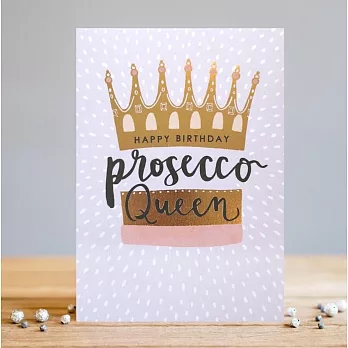 【LOUISE TILER】Prosecco Queen 生日卡＃TW026