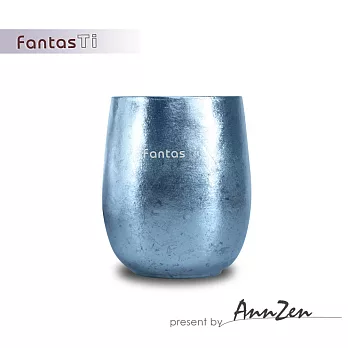 【AnnZen】《FantasTi》鈦愛生活-雙層保冷溫純鈦杯-耀藍結晶