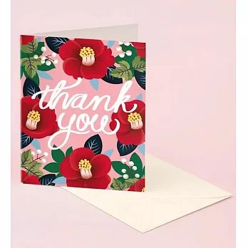 【 Clap Clap 】TSUBAKI CAMELLIA THANK YOU CARD 感謝卡 #GT07