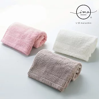【日本丸真】日本製ima Haruka 親膚棉柔迷你浴巾  白