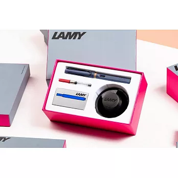 LAMY 鋼筆 / SAFARI狩獵者系列 限量色20周年紀念款(鋼筆墨水禮盒) - 筆尖-F PINK CLIFF 懸岩粉紅