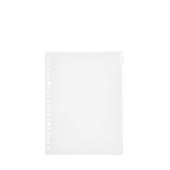 【MUJI 無印良品】EVA收納袋.附拉鍊/A5活頁夾用/20孔