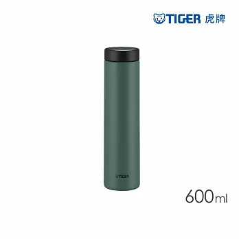 TIGER虎牌 夢重力超輕量旋蓋不鏽鋼保溫杯 600ml(MMZ-W060) 鼠尾草綠