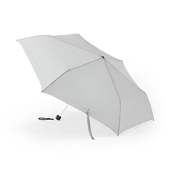 【MUJI 無印良品】聚酯纖維晴雨兩用折傘 淺灰