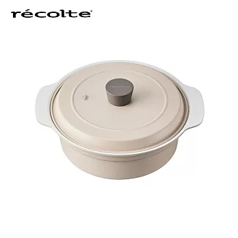 recolte 日本麗克特IH Heater Cooking Griddle 料理電磁爐 專用IH對應陶瓷鍋  奶油白