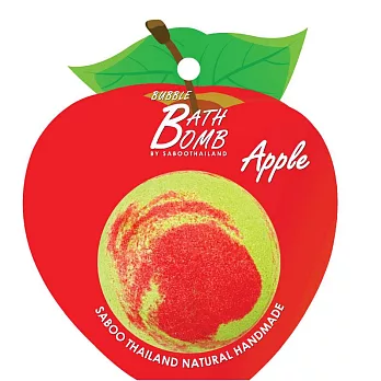 泰國SABOO 香甜水果泡泡沐浴球150G (台灣代理公司貨)- 紅蘋果 RED APPLE