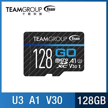 TEAM 十銓 GO Micro SDXC 記憶卡128GB(U3 V30 A1)