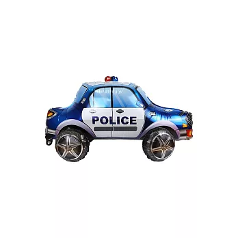 珠友 立體鋁箔警車造型氣球/車車汽球/小孩玩具/充氣玩具/派對佈置