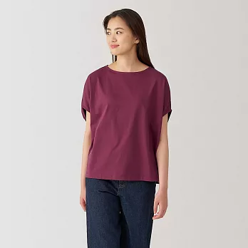 【MUJI 無印良品】女涼感套衫 XL 紫紅