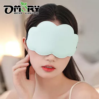 【OMORY】失眠救星3D立體服貼雲朵遮光睡眠眼罩- 藍色