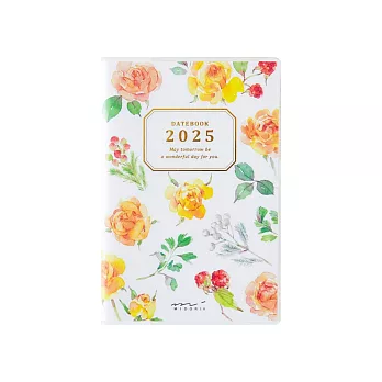 MIDORI POCKET DIARY 2025手帳迷你(月間)- 鄉村花漾