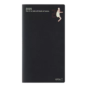 MIDORI POCKET DIARY 2025手帳長形(月間)- 歐吉桑